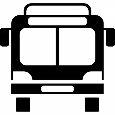 bus alt  icon flat front side sketch