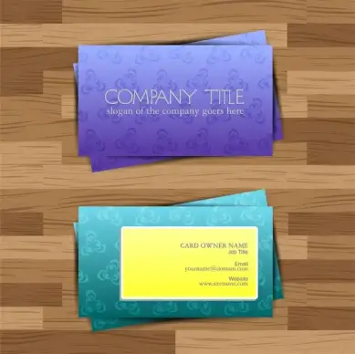 business card on wood floor