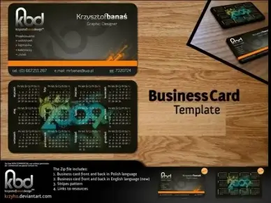 business card template
