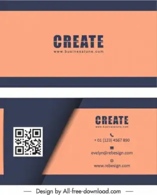 business card template modern elegant plain decor