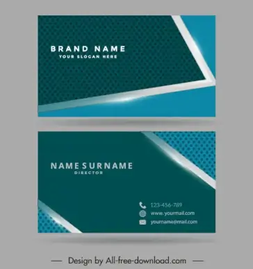 business card template modern technology design