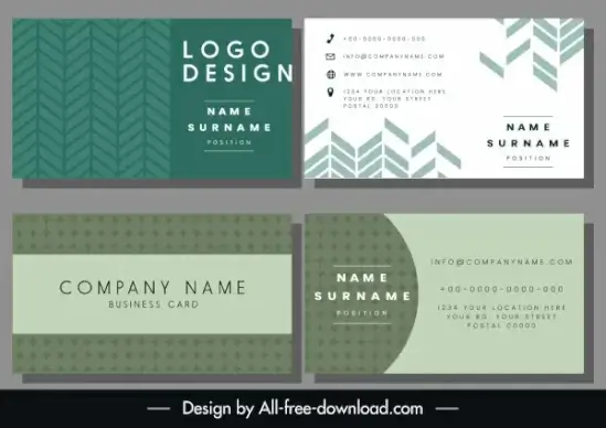 business card templates repeating symmetric pattern decor