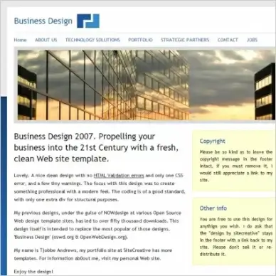 Business Design 2007 Template