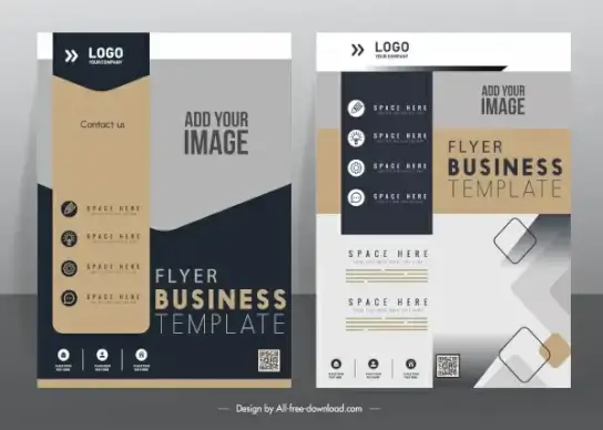 business flyer cover templates modern elegant decor