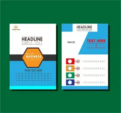 business flyer design layout modern style