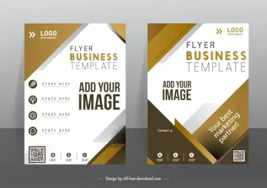 business flyer templates elegant bright modern decor