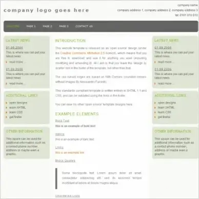 Business Three Template