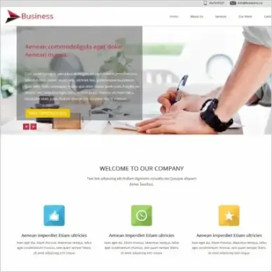 business website template