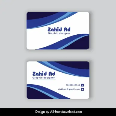 bussiness card zahid ad template dynamic contrast curves