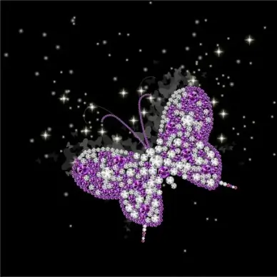 butterfly made from gem