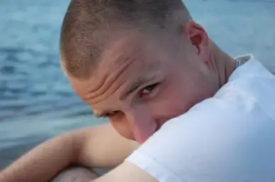 by the beach