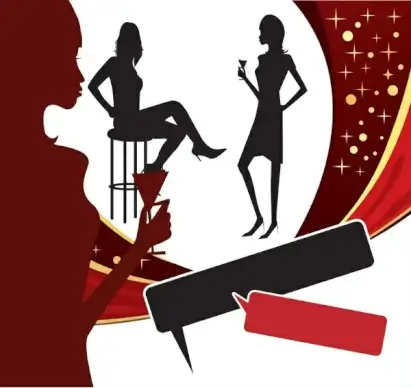 cafe conversation vector