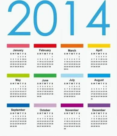 calendar14 vector graphic