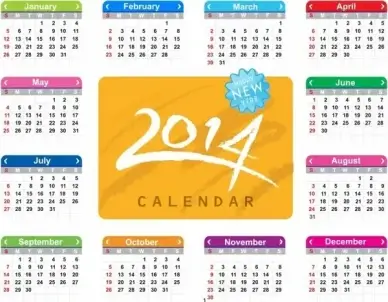 Calendar 2014