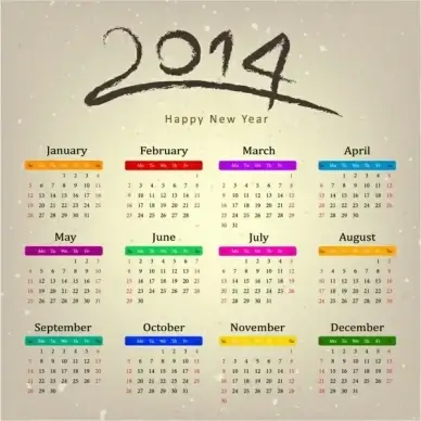 Calendar 2014