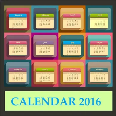 calendar 2016 template