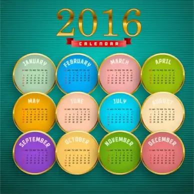 calendar 2016 template