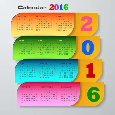 calendar 2016 template