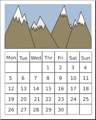 Calendar clip art