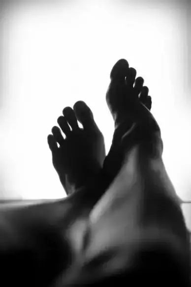 calm close up feet foot leg silhouette relaxing