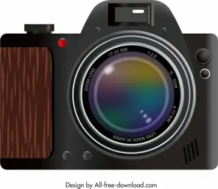 camera icon closeup classical design