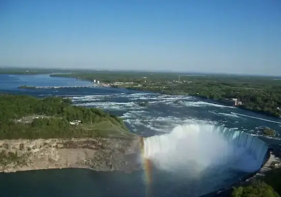 canadian falls with rainbow