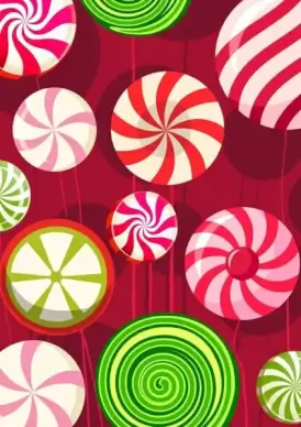 candies background shiny colorful round decor