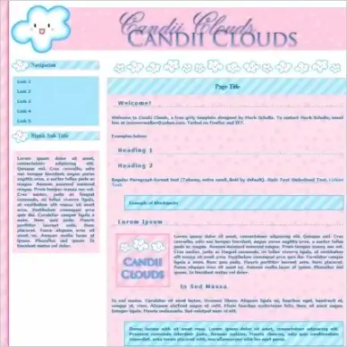 Candii Clouds Template
