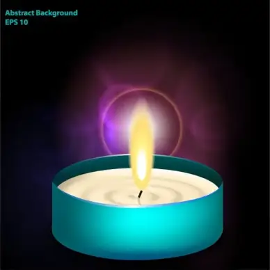 candle fire abstract background