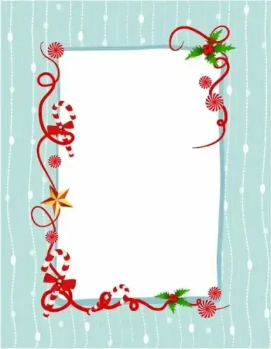 Candy cane border