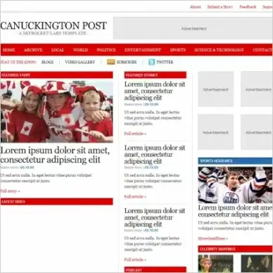 Canuckington Post Template