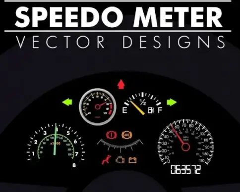 car speedometer icon modern dark design