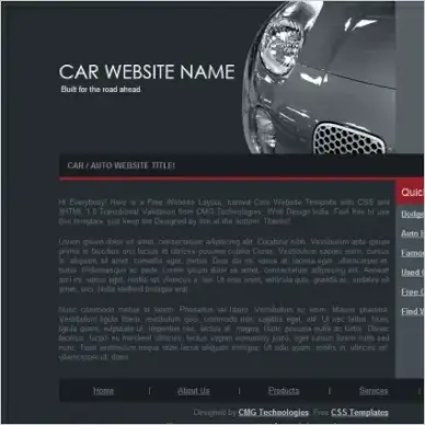 Car Website Template