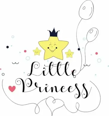 card background cute stylized stars calligraphic decor