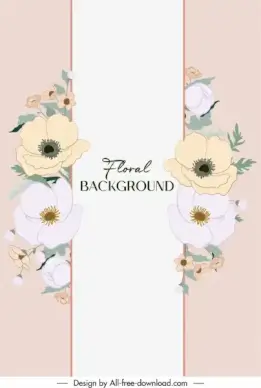 card cover template elegant classical botanical decor