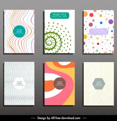 card cover templates bright abstract illusive motion decor