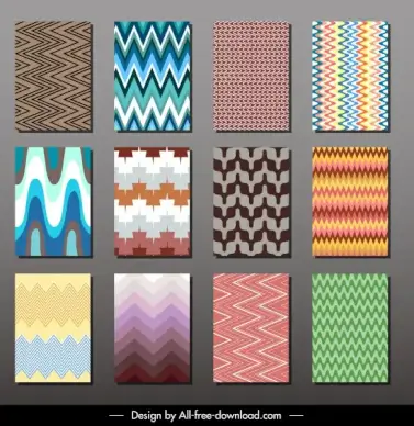 card cover templates colorful modern abstract illusive design