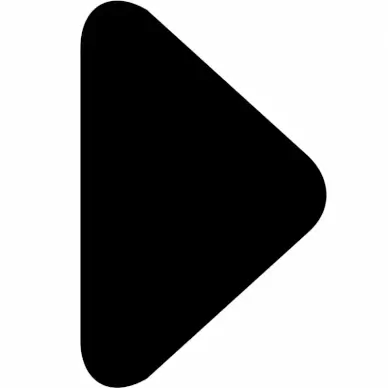 caret right flat triangle logotype
