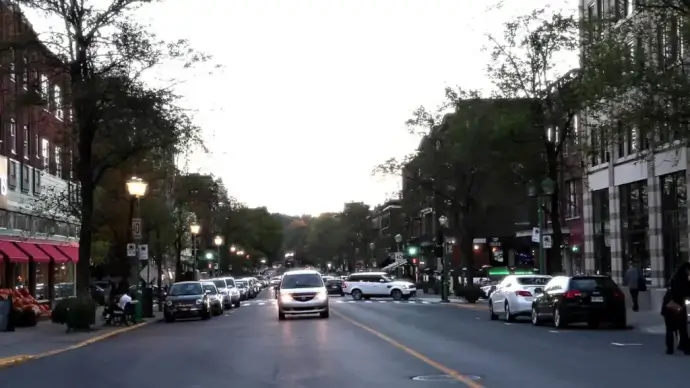 cars moving on crowded road