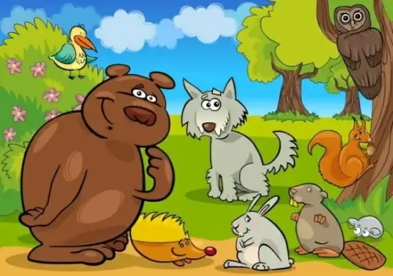 cartoon animals 03 vector