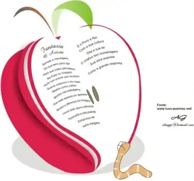cartoon apple vector