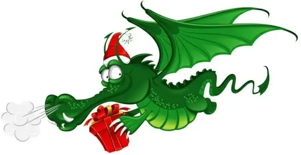 cartoon dragon 02 vector