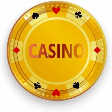 casino background template shiny golden dish icon