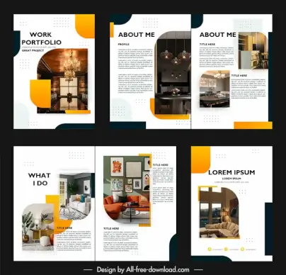 catalogue furniture templates modern elegant realistic decor 