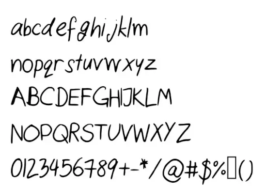 Cats Handwriting