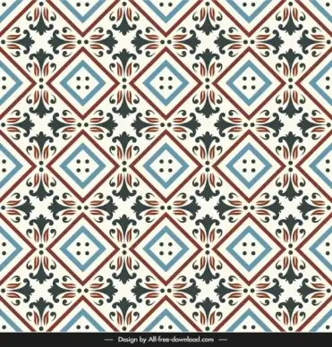 ceramic tile pattern illusion repeating symmetry colorful classic