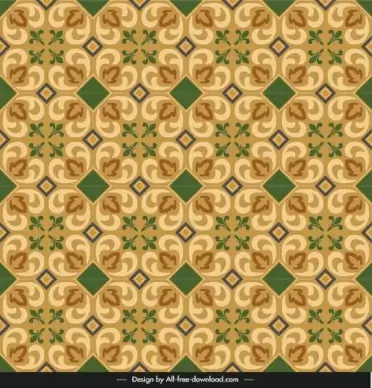 ceramic tile pattern template colored classical symmetric repeating