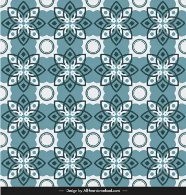 ceramic tile pattern template illusion repeating symmetric floras