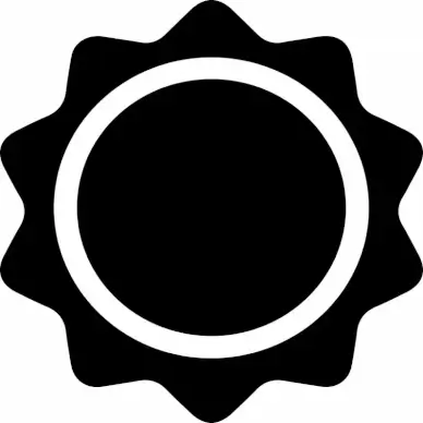 certificate label design element flat contrast black white circle label shape