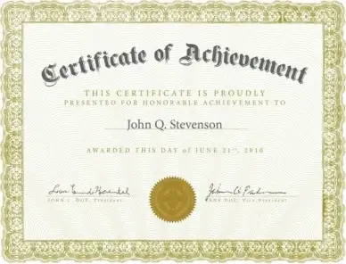 certificate template classical elegant decor seamless border